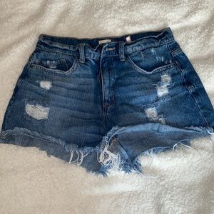 High Rise Jean Shorts